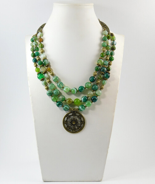 Necklace "Magic of the Forest" Jasper