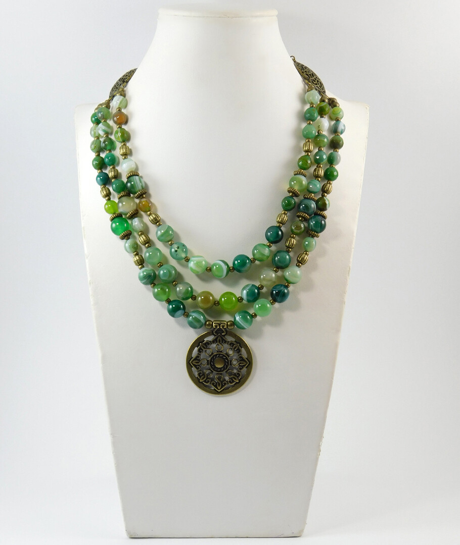 Necklace "Magic of the Forest" Jasper