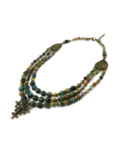 Necklace "Magic of the Forest" Jasper