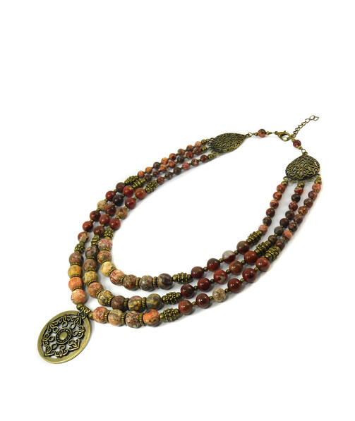 Necklace "Magic of the Forest" Jasper