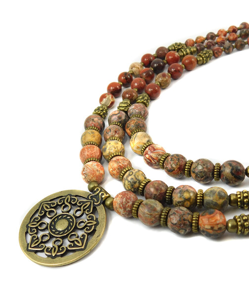 Necklace "Magic of the Forest" Jasper