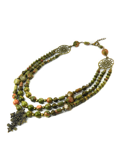 Necklace "Magic of the Forest" Jasper