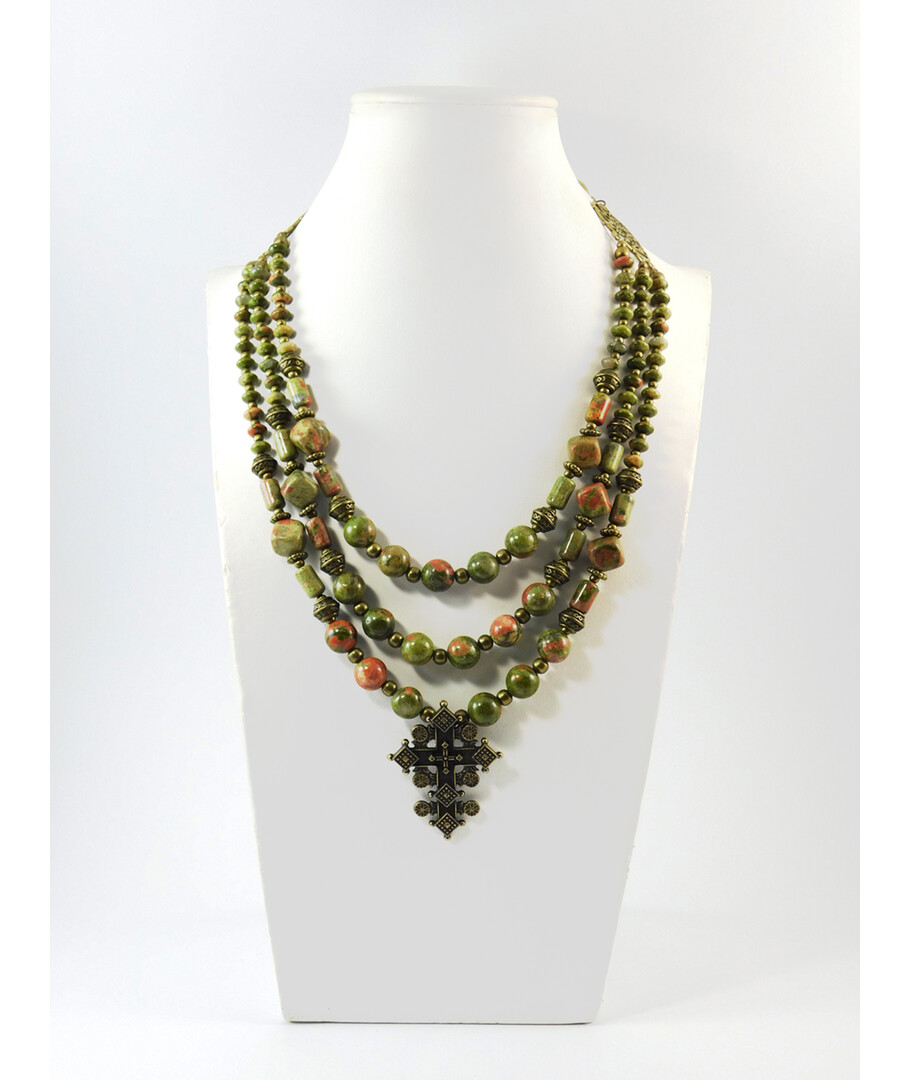 Necklace "Magic of the Forest" Jasper