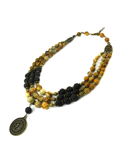 Necklace "Magic of the Forest" Jasper