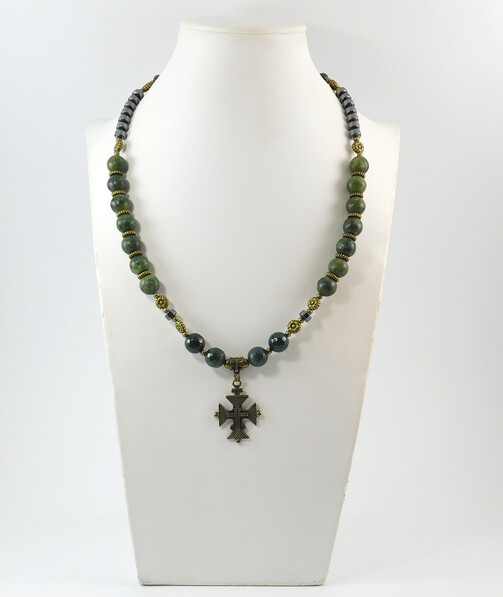 Necklace "Magic of the Forest" Jasper