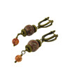 Earrings &quot;Magic of the forest&quot; Jasper