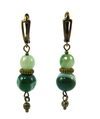 Earrings "Magic of the forest" Jasper