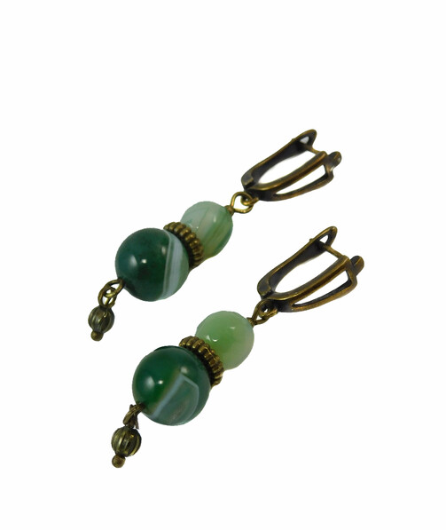 Earrings "Magic of the forest" Jasper