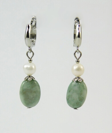 Earrings "Magic of the forest" Jasper