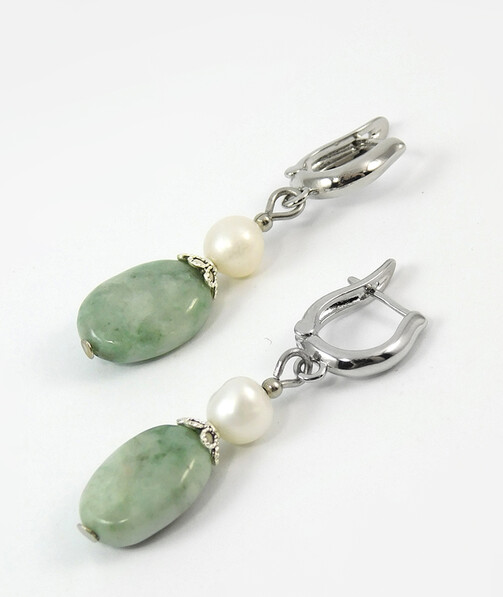 Earrings "Magic of the forest" Jasper