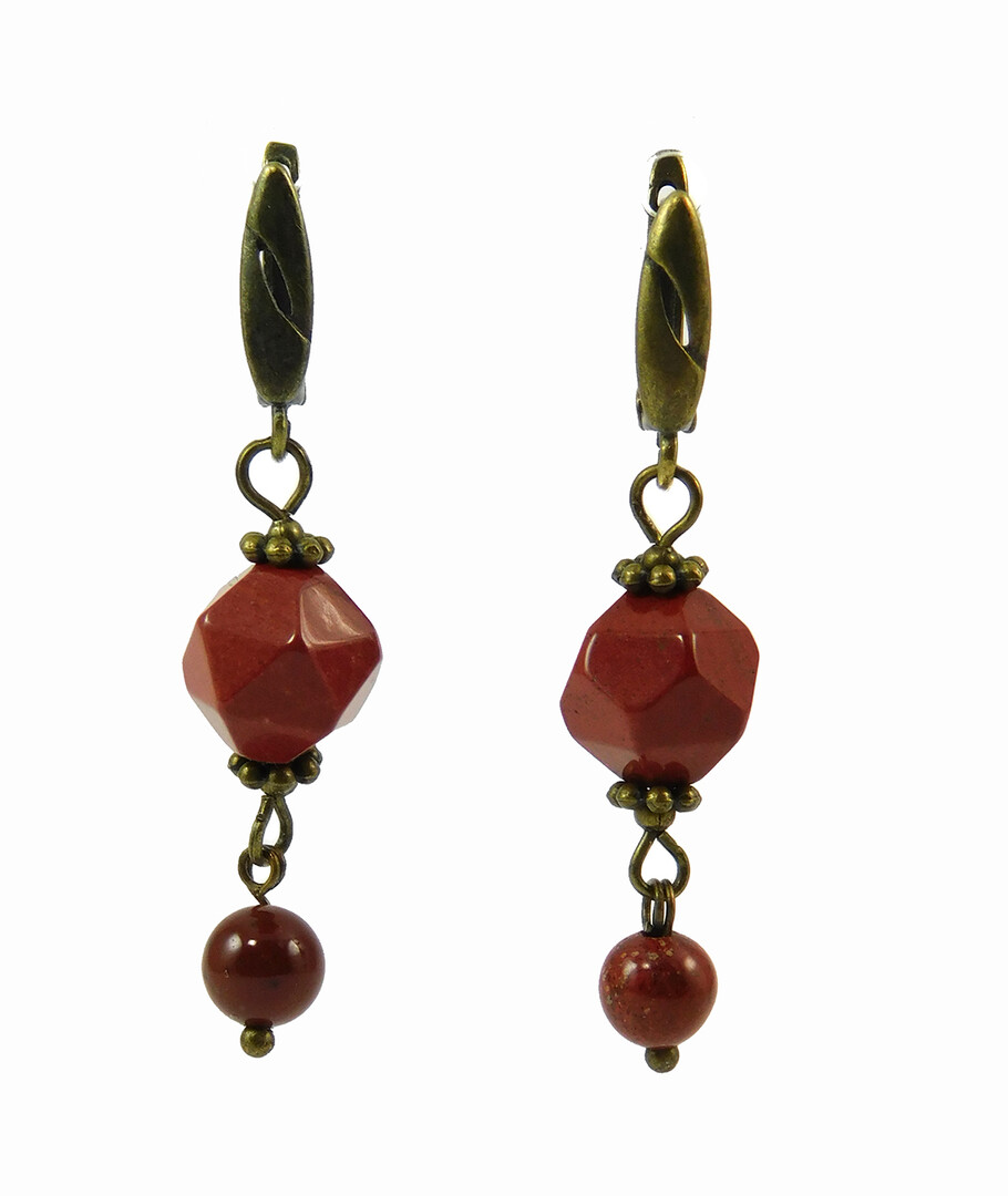 Earrings "Magic of the forest" Jasper