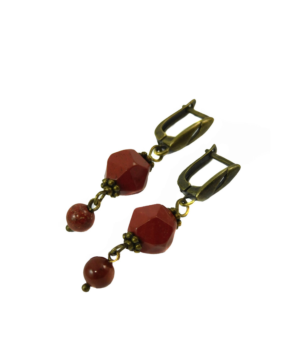 Earrings "Magic of the forest" Jasper