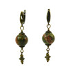 Earrings &quot;Magic of the forest&quot; Jasper