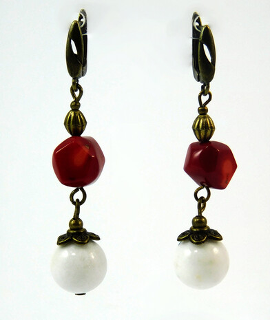 Earrings "Magic of the forest" Jasper