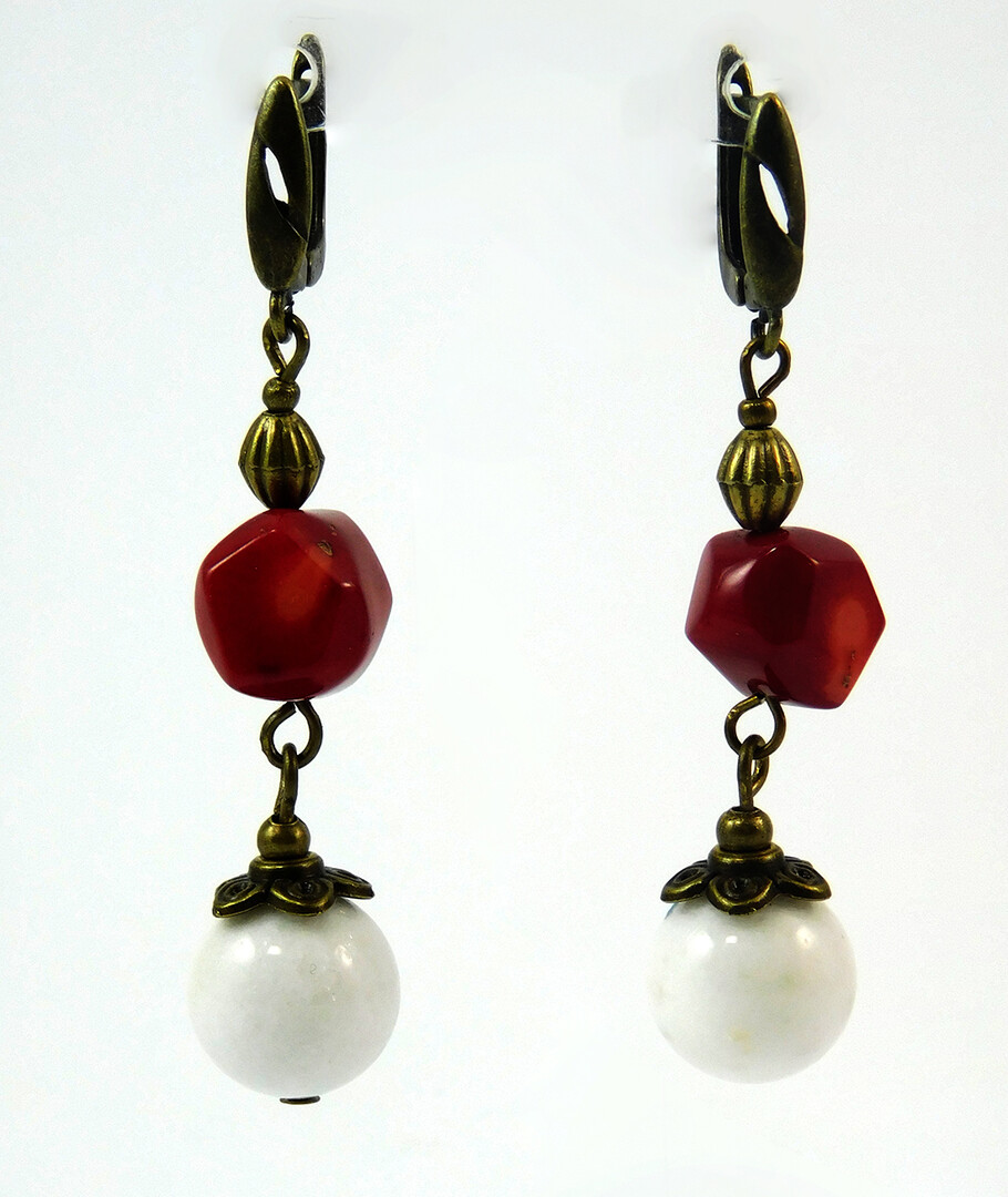 Earrings "Magic of the forest" Jasper