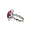 Agate ring 18х20мм, silver