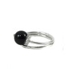 Agate ring 18х20мм, silver