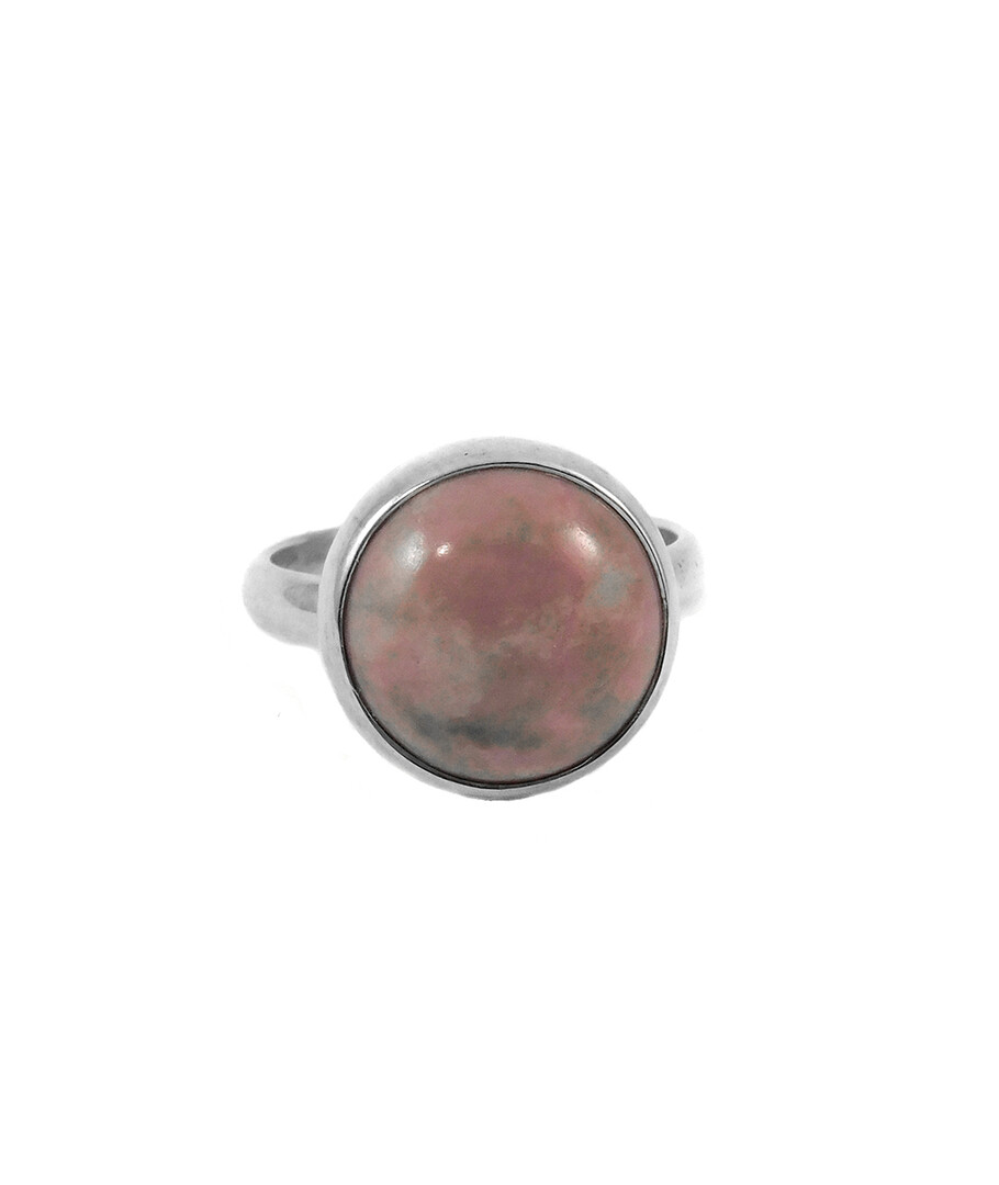 Agate ring 18х20мм, silver