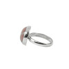 Agate ring 18х20мм, silver