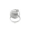 Agate ring 18х20мм, silver