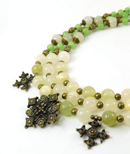 Necklace "Magic of the Forest" Jasper