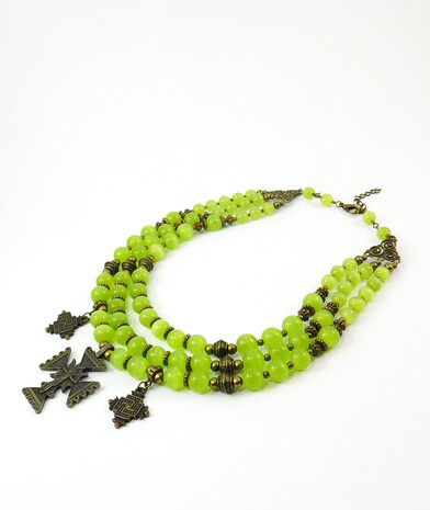 Necklace "Magic of the Forest" Jasper