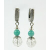 Earrings &quot;Fairy&quot; Amazonite, Quartz