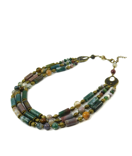 Necklace "Magic of the Forest" Jasper