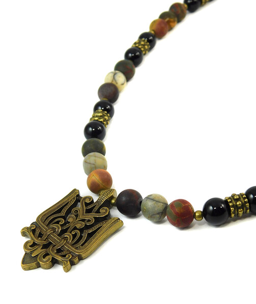 Necklace "Magic of the Forest" Jasper