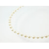 Exclusive pearl necklace, silver