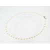 Exclusive pearl necklace, silver