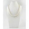 Exclusive pearl necklace, silver