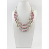 Necklace “Rose” Quartz, Pearls