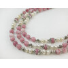 Necklace “Rose” Quartz, Pearls