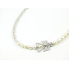 Necklace &quot;Angel Constellation&quot; Pearls, Rose quartz