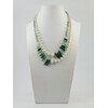 Necklace &quot;Olya&quot; Pearls, Jade