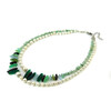 Necklace &quot;Olya&quot; Pearls, Jade