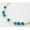 Necklace &quot;Seahorse&quot; Pearls, Apatite