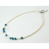 Necklace &quot;Seahorse&quot; Pearls, Apatite