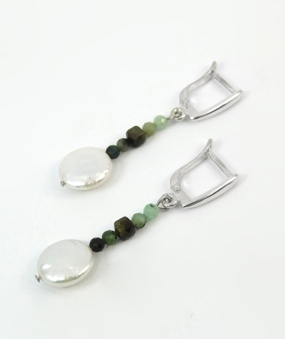 Earrings "Magic of the forest" Jasper