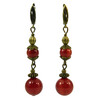 Earrings &quot;Magic of the forest&quot; Jasper