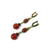 Earrings &quot;Magic of the forest&quot; Jasper