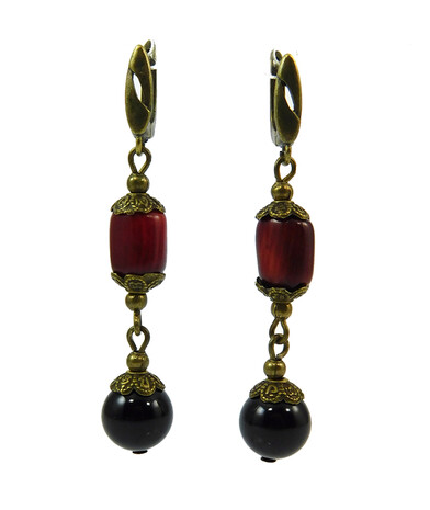 Earrings "Magic of the forest" Jasper