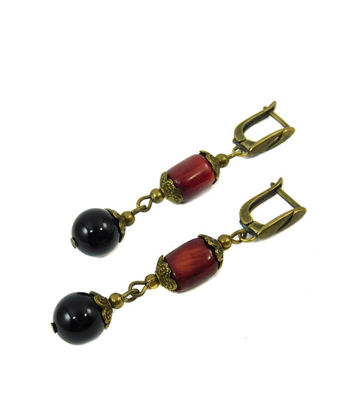 Earrings "Magic of the forest" Jasper