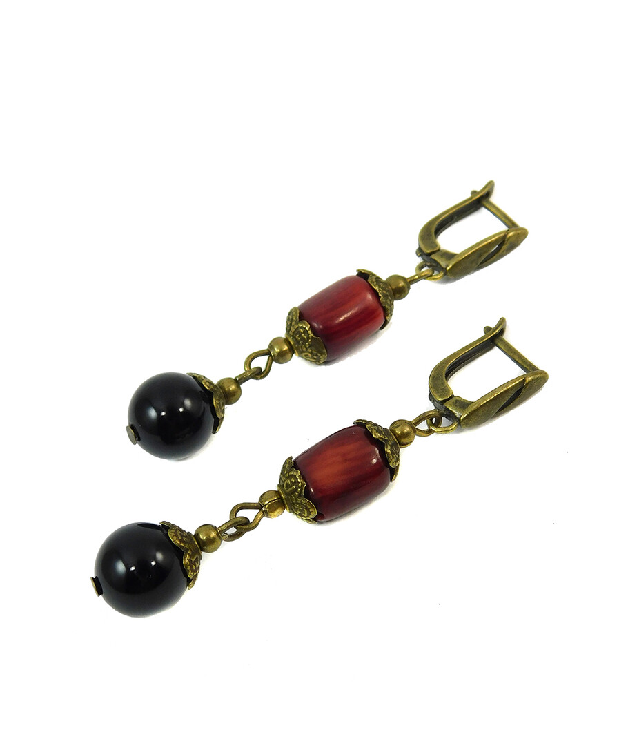 Earrings "Magic of the forest" Jasper