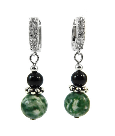 Earrings "Magic of the forest" Jasper