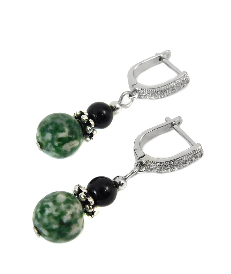 Earrings "Magic of the forest" Jasper