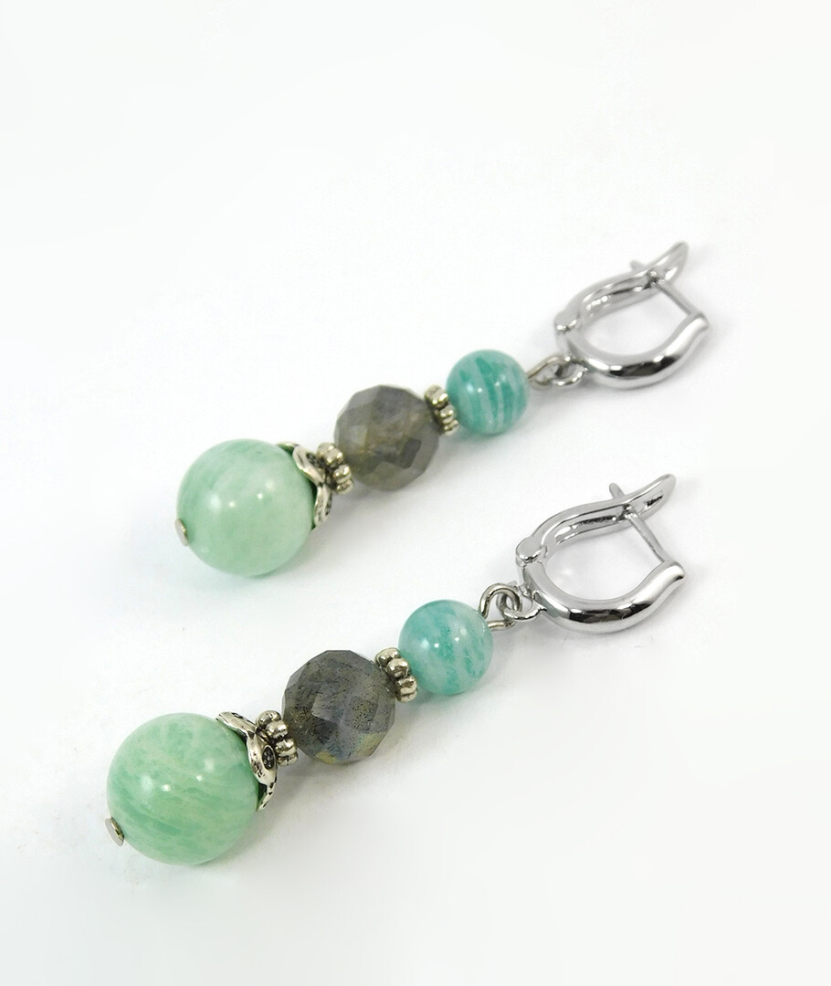 Earrings "Magic of the forest" Jasper