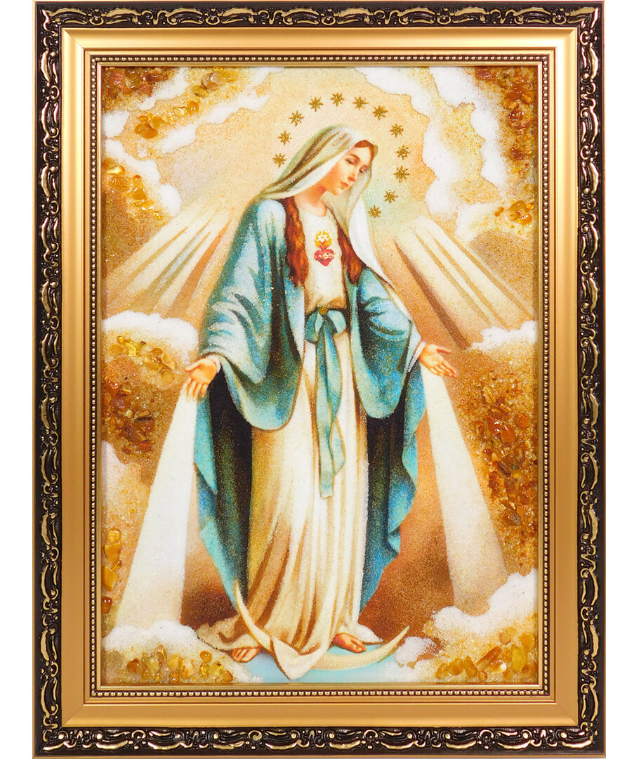 Icon "Divine Mercy" 30x40, Amber, without frame and glass