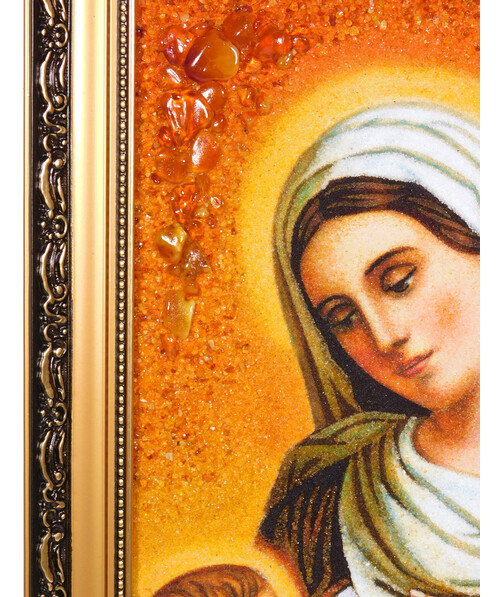 Icon "Divine Mercy" 30x40, Amber, without frame and glass